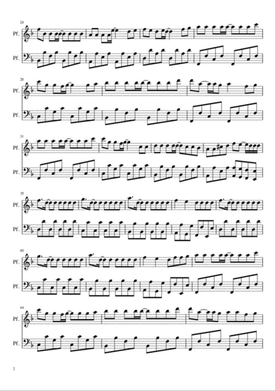 La danza dei vampiri Piano Solo scores gallery preview page 2
