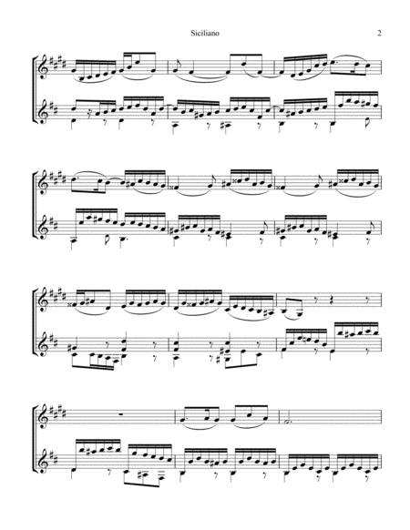 Siciliano BWV 1031 for clarinet in Bb and guitar image number null