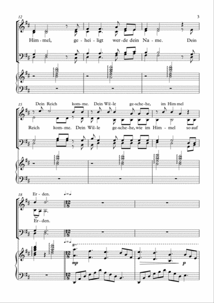 Das Vaterunser (Globale Version) 4-Part scores gallery preview page 3