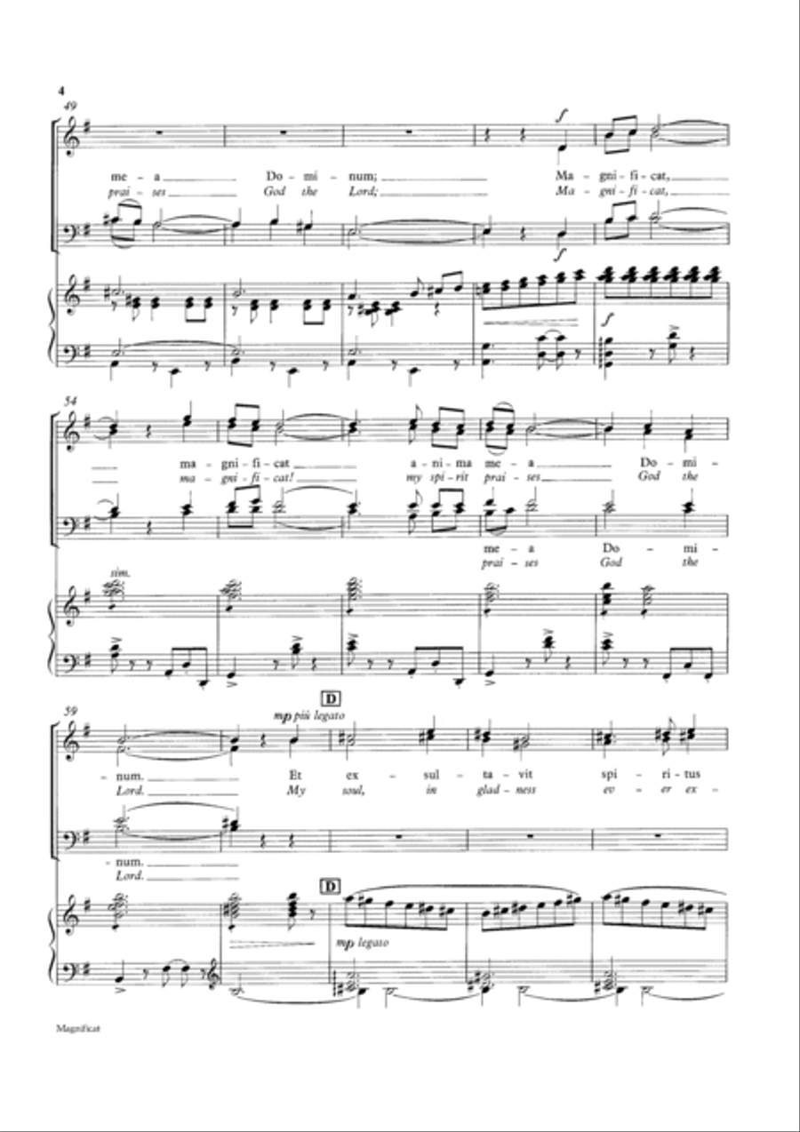 Magnificat 4-Part scores gallery preview page 6