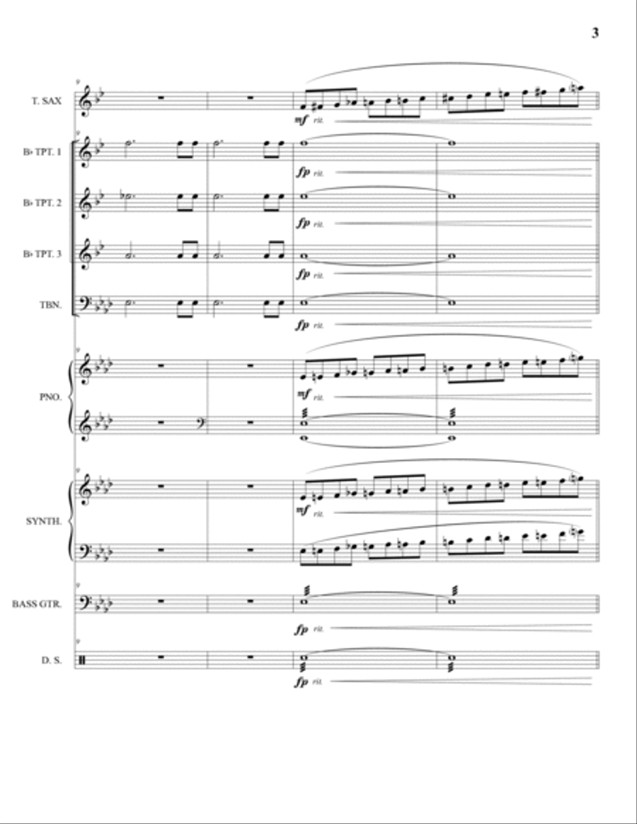 Entry of the Gladiators Tenor Saxophone scores gallery preview page 6