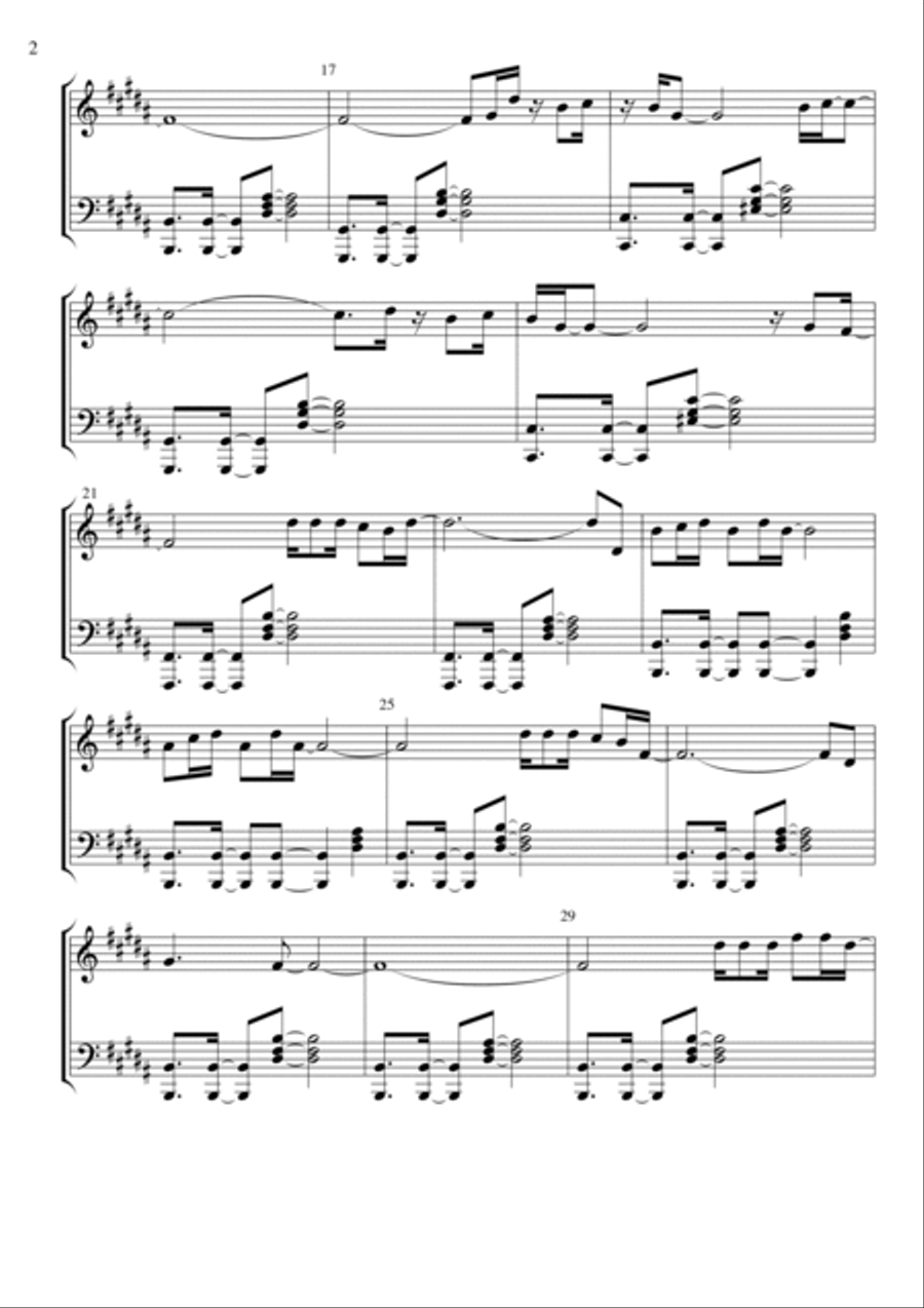 Drive Piano Solo scores gallery preview page 2