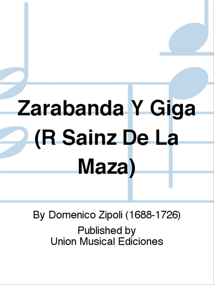 Zarabanda Y Giga (R Sainz De La Maza) Acoustic Guitar scores gallery preview page 1