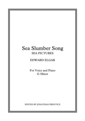 Book cover for Sea Slumber Song - Sea Pictures (G Minor)