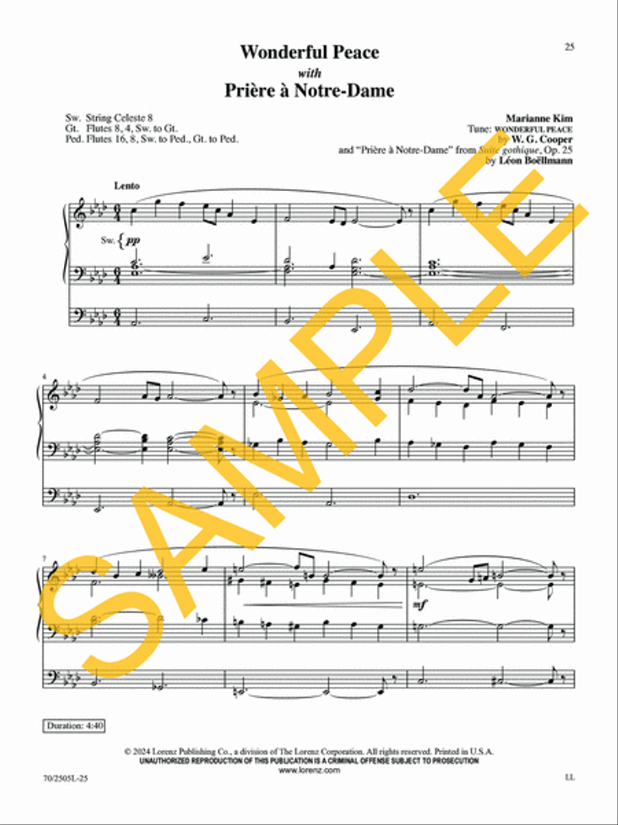 O Worship the King Organ Solo scores gallery preview page 19