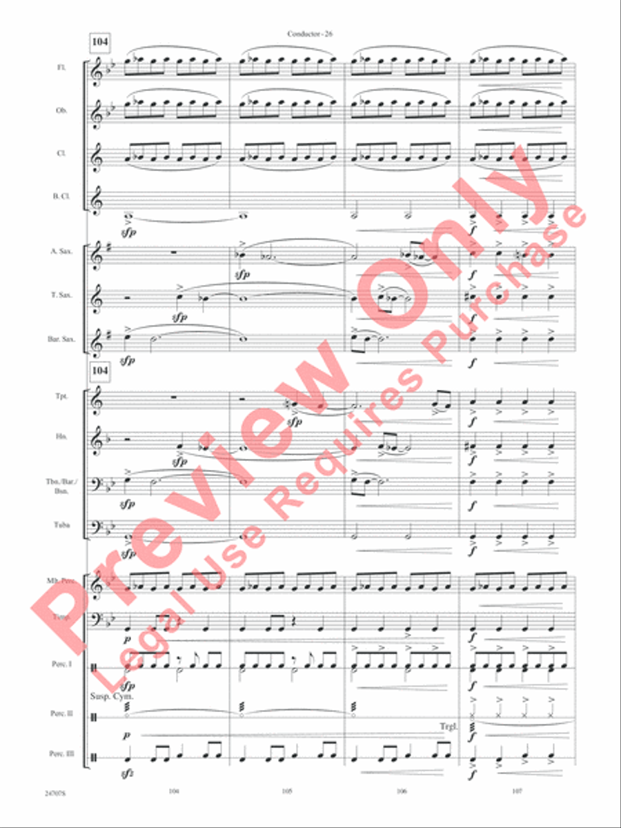 Hooroosh! Concert Band scores gallery preview page 28