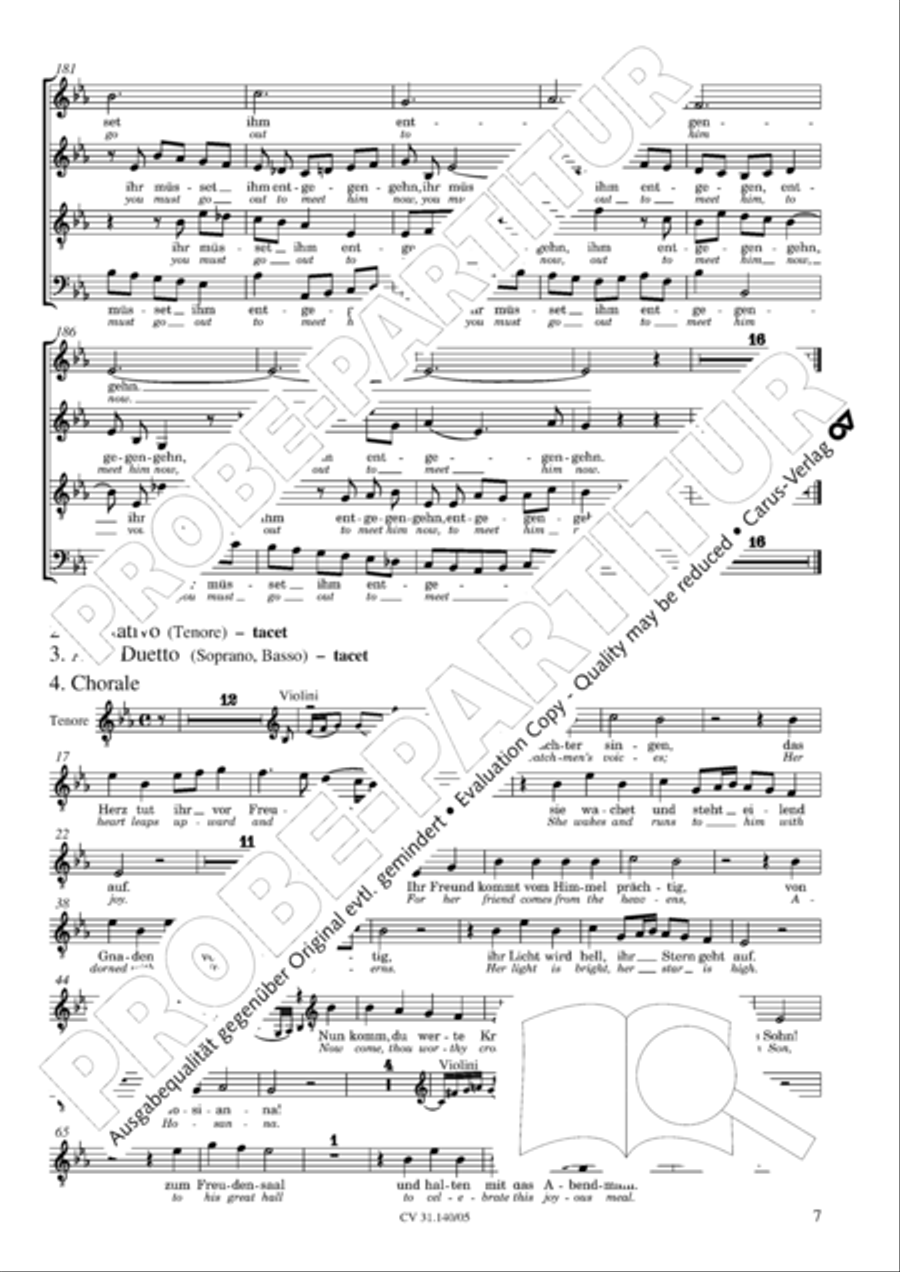 Wake, o wake and hear the voices STB scores gallery preview page 8