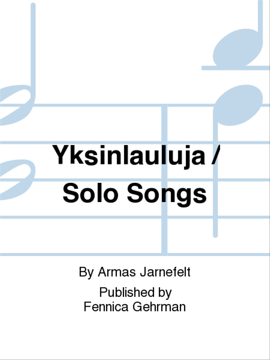 Yksinlauluja / Solo Songs Voice scores gallery preview page 1