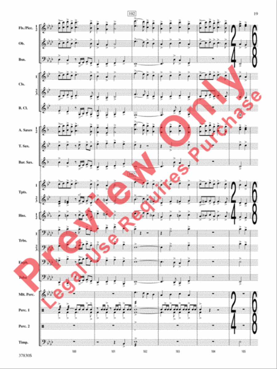Yuletide Tapestry Concert Band scores gallery preview page 20