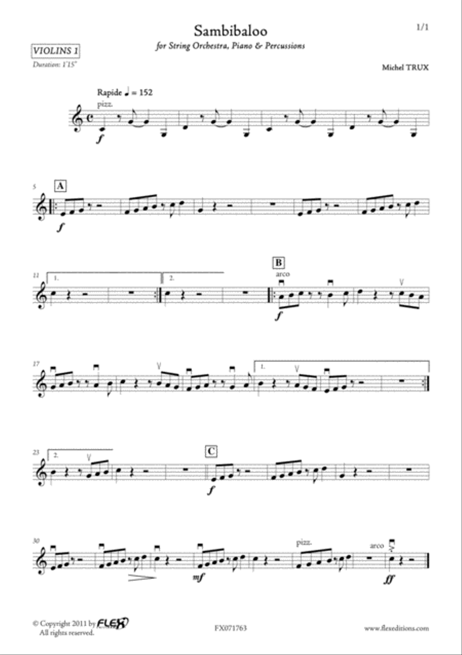Sambibaloo String Orchestra scores gallery preview page 5