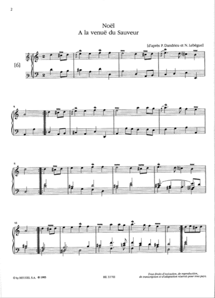Pieces D'orgue Des Augustines De Vitre (lp74) Organ scores gallery preview page 1