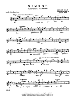 Nimrod (from Elgar's Variations): E-flat Alto Saxophone