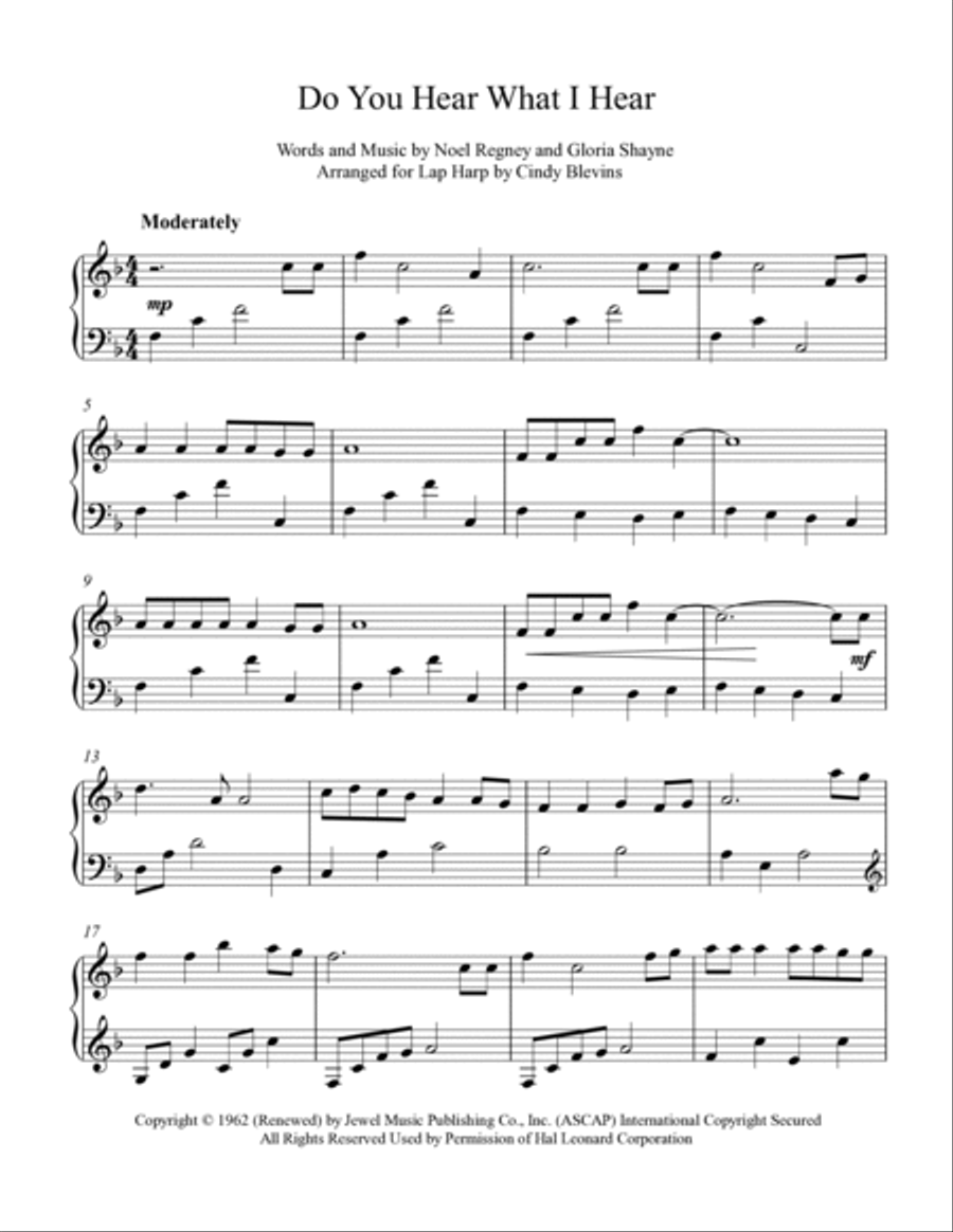 Do You Hear What I Hear Do You Hear What I Hear Lap Harp scores gallery preview page 2