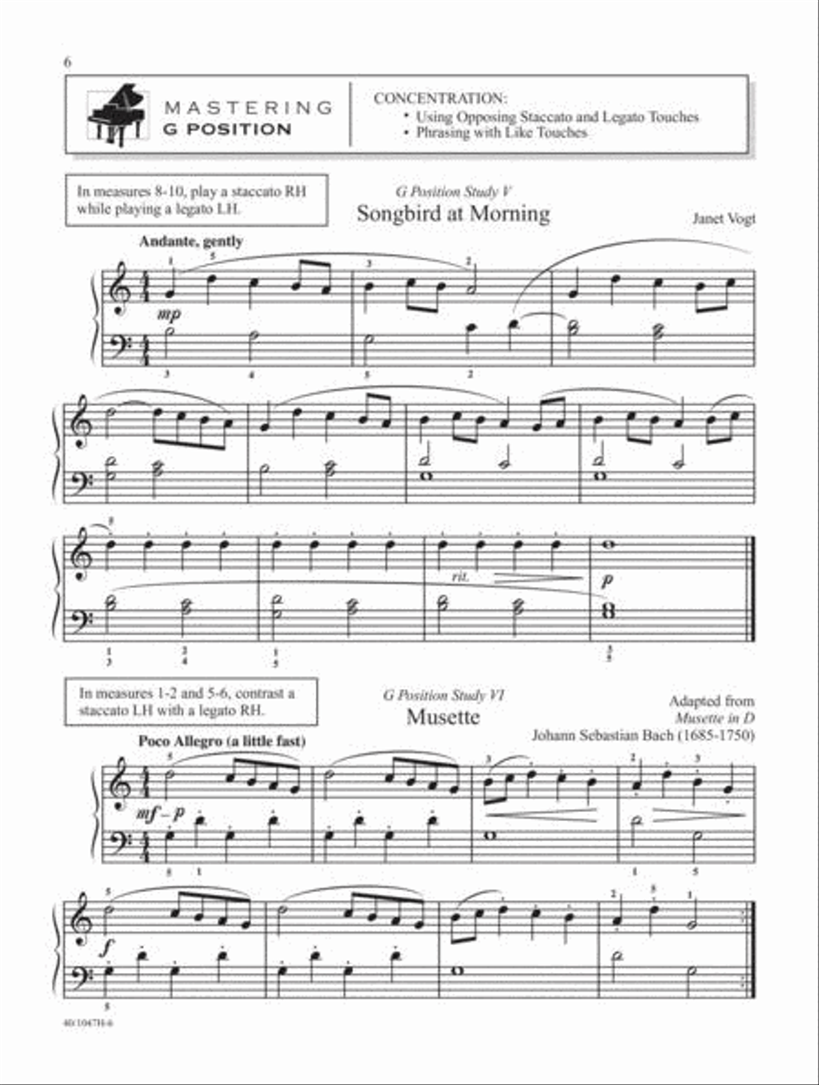 Mastering Music Level 1B Piano Method scores gallery preview page 6