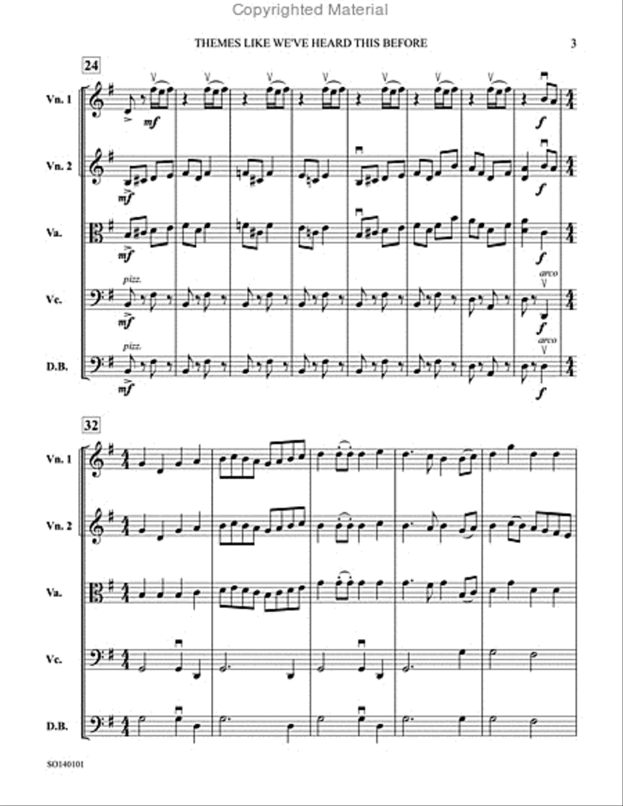 Themes Like We've Heard This Before String Orchestra scores gallery preview page 5
