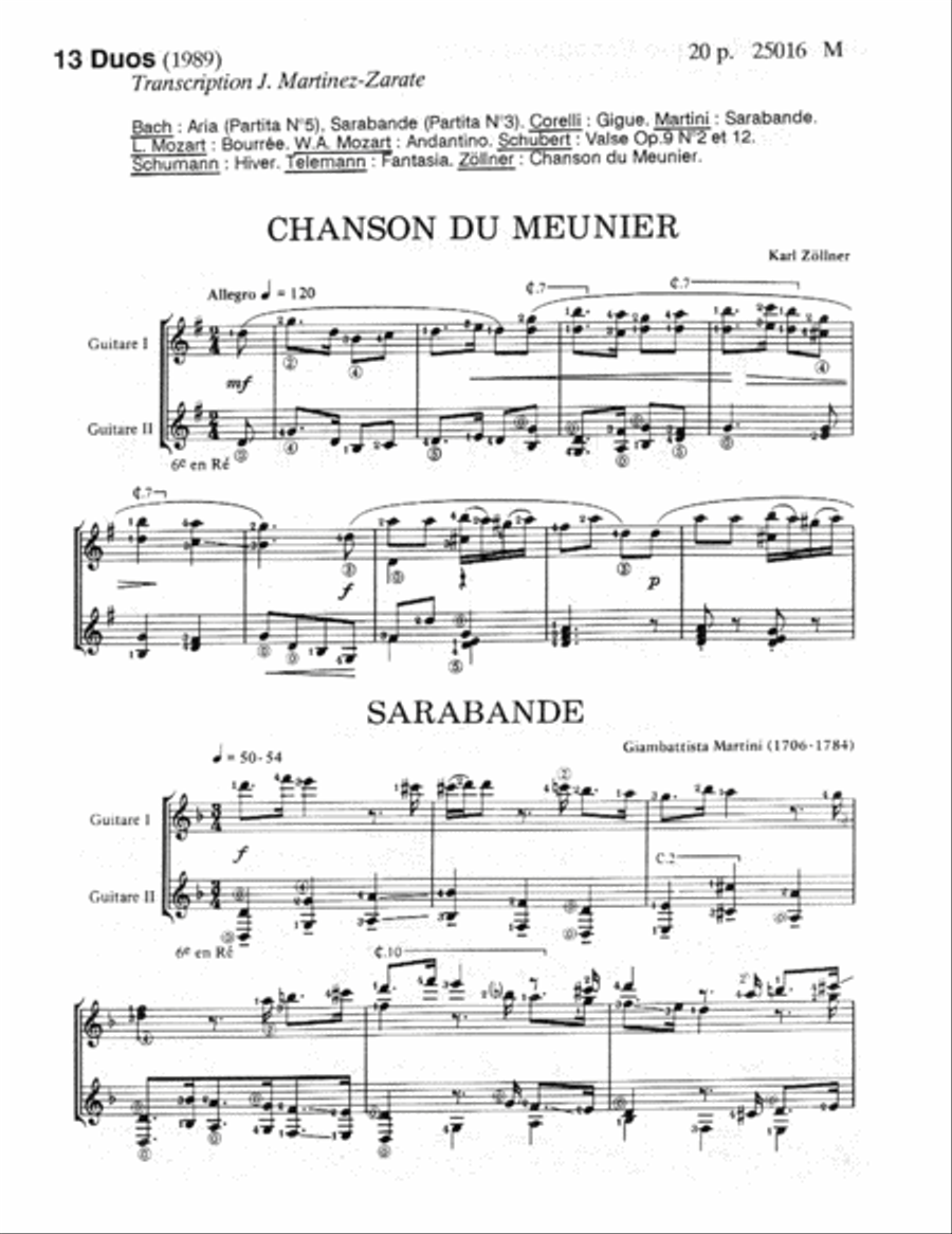 Duos (13) - Transcription Acoustic Guitar scores gallery preview page 2