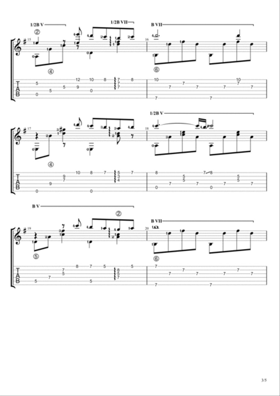 Feelings (?dime?) Electric Guitar scores gallery preview page 3