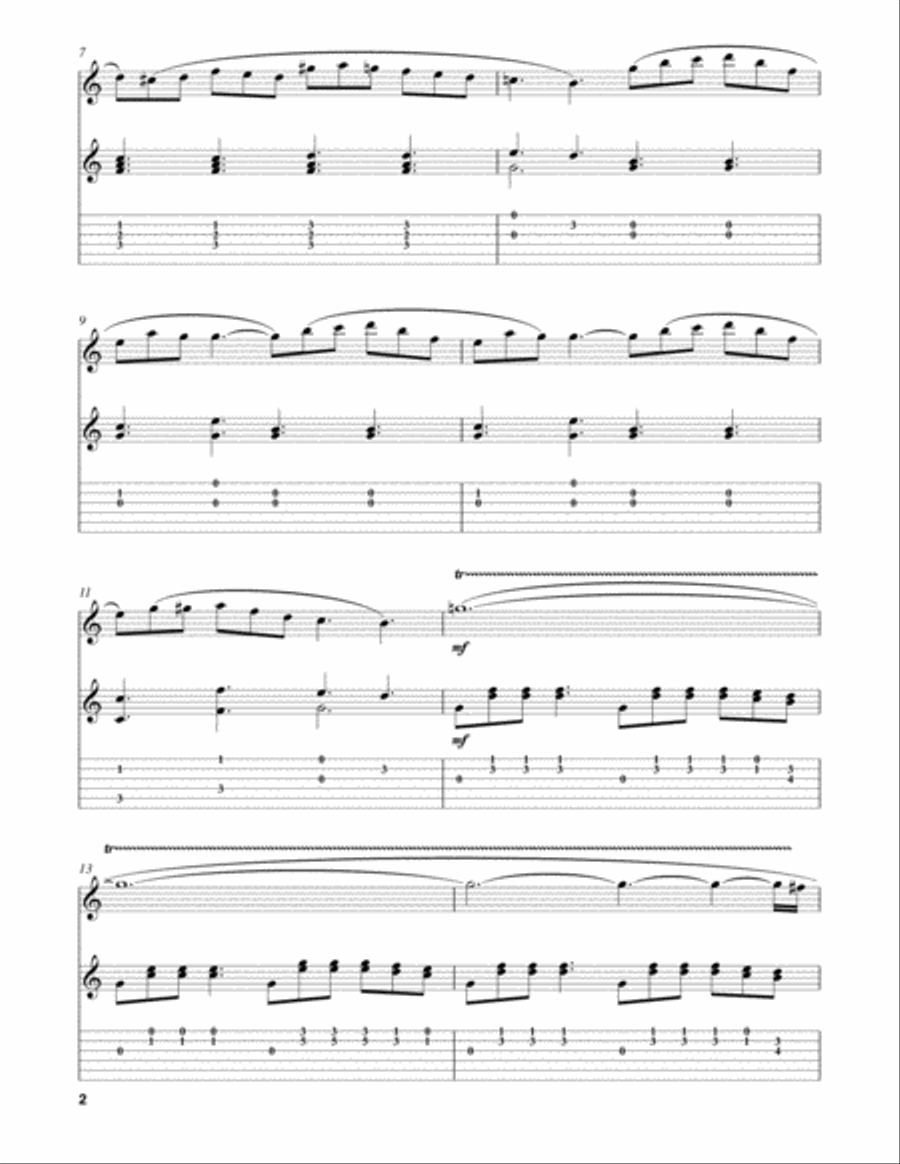 Adagio (Piano Sonata, Hob. XVI:6, Third Movement) Flute scores gallery preview page 2