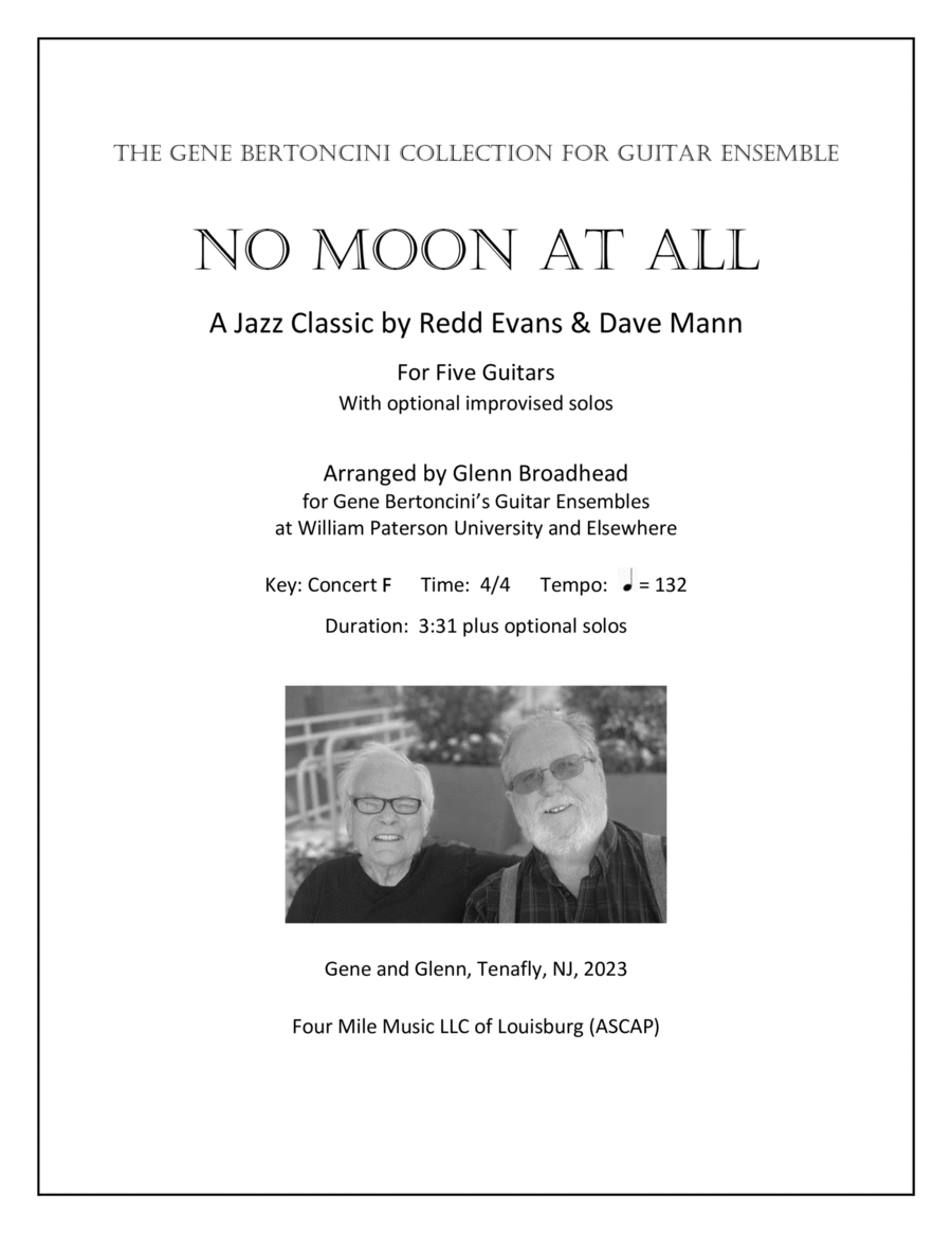 No Moon At All No Moon At All Electric Guitar scores gallery preview page 1