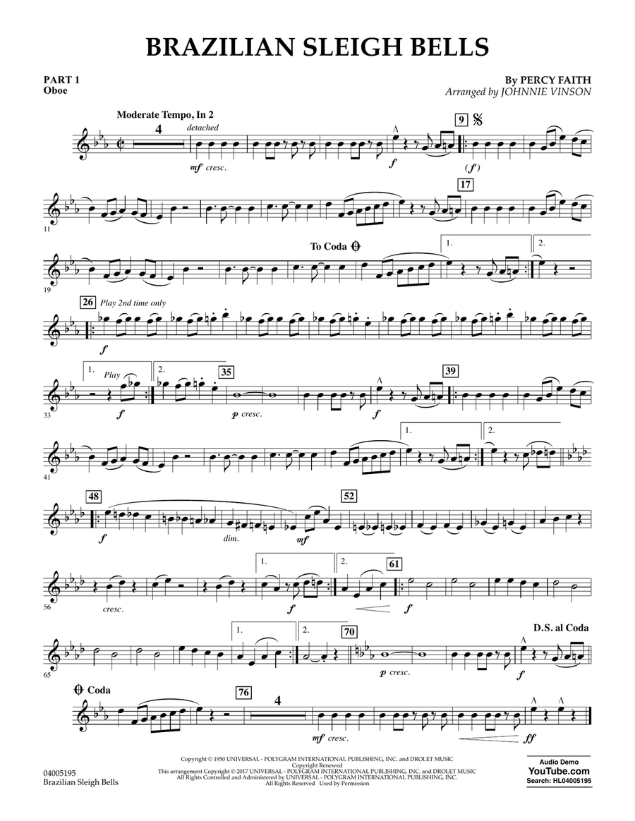 Brazilian Sleigh Bells - Pt.1 - Oboe