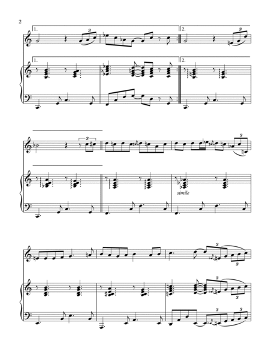 Lately Woodwind Duet scores gallery preview page 3