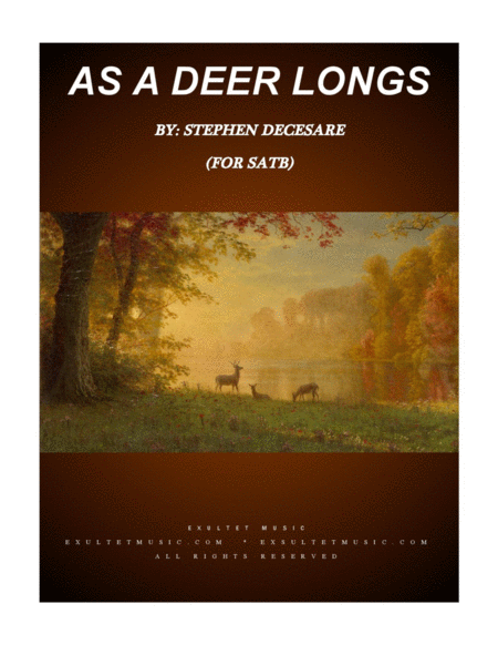 As A Deer Longs (for SATB) image number null