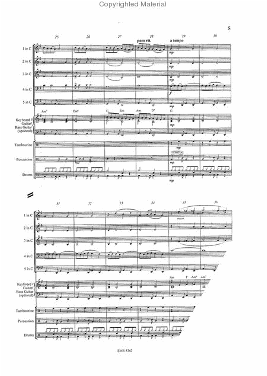 Strangers In The Night Strangers In The Night Concert Band scores gallery preview page 5