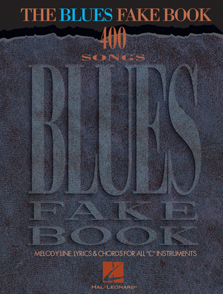 Book cover for The Blues Fake Book