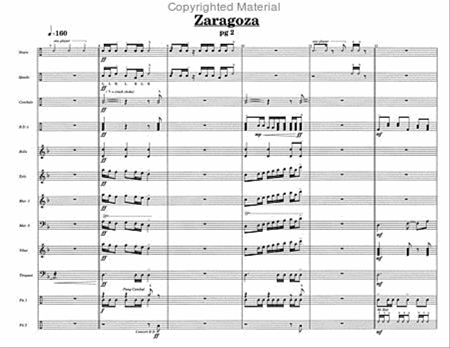 Zaragoza Zaragoza Percussion Ensemble scores gallery preview page 4