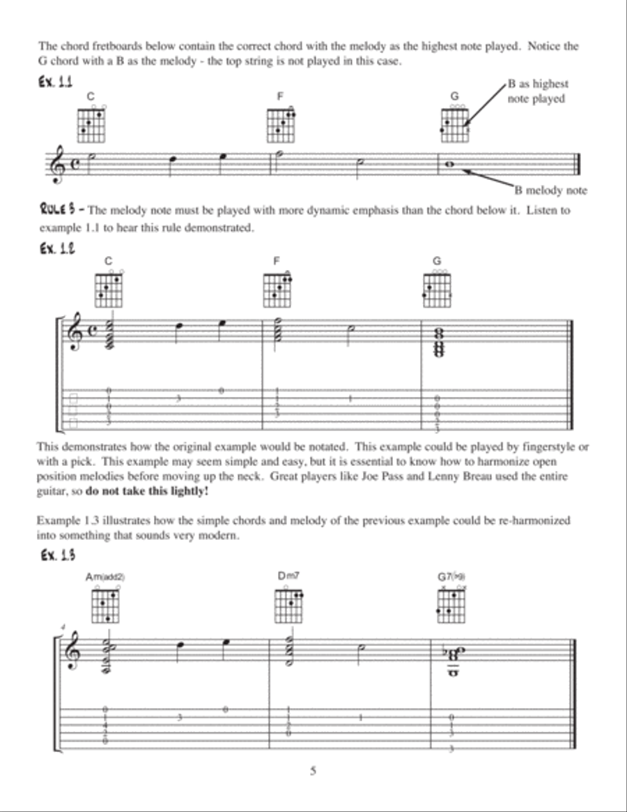 Fingerstyle Jazz Guitar Chord Soloing Electric Guitar scores gallery preview page 11