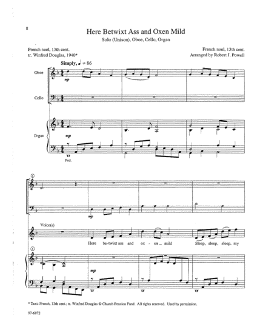 Cradle Carols, Set 2 Voice scores gallery preview page 3