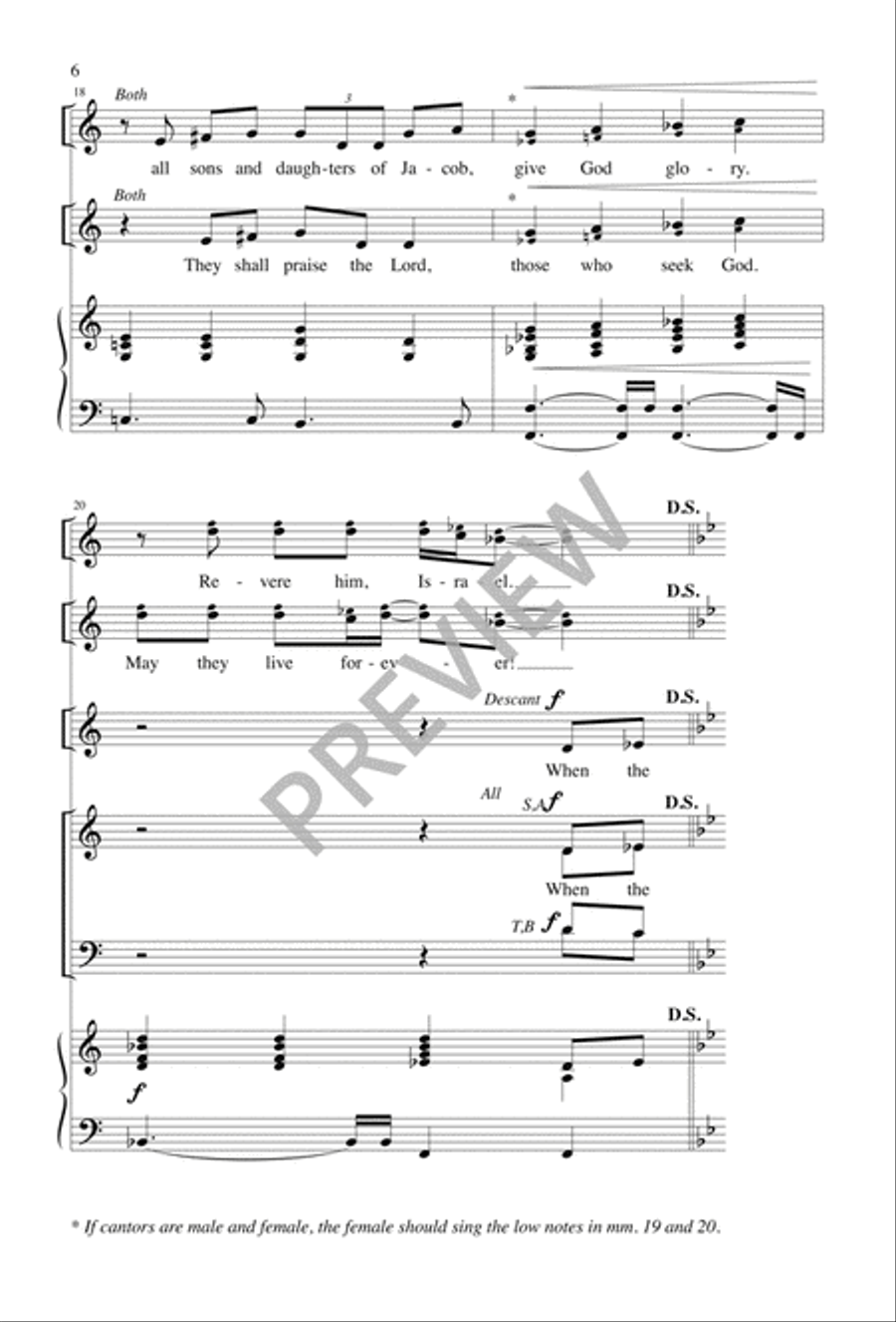 Liturgy of the Word for Confirmation 4-Part scores gallery preview page 5