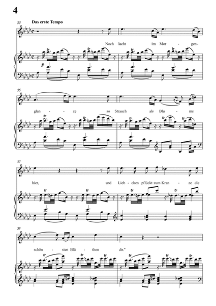Schubert-Der Schäfer und der Reiter in F Op.13 No.1,for Vocal and Piano