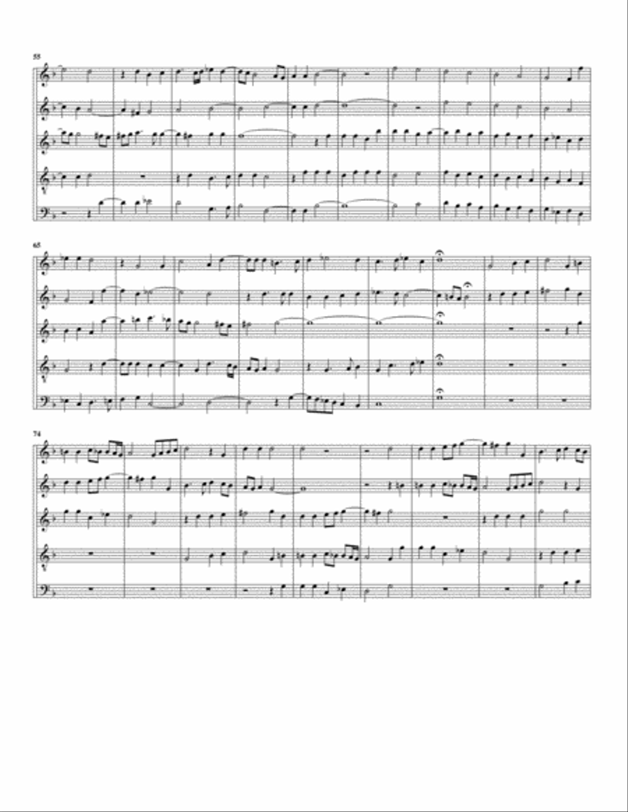 Ascendens Christus in altum (arrangement for 5 recorders) Recorder scores gallery preview page 3