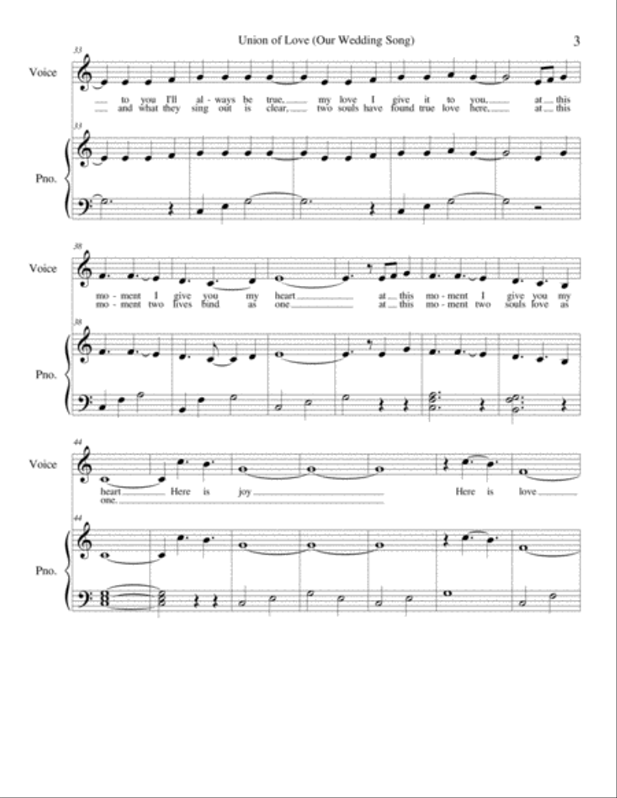 Union of Love Union of Love Vocal Duet scores gallery preview page 3