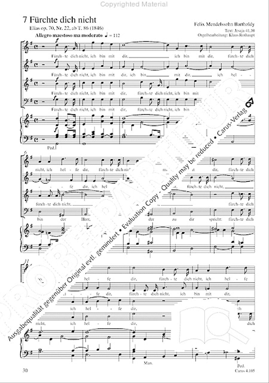 Choral collection Mendelssohn - editionchor Choir scores gallery preview page 31
