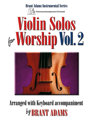 Book cover for Violin Solos for Worship, Vol. 2