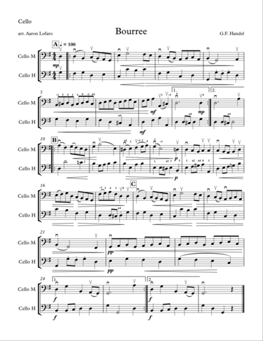 Bourree String Orchestra scores gallery preview page 3
