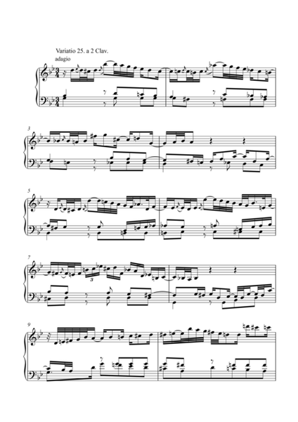 BWV 988  Goldberg Variations 25