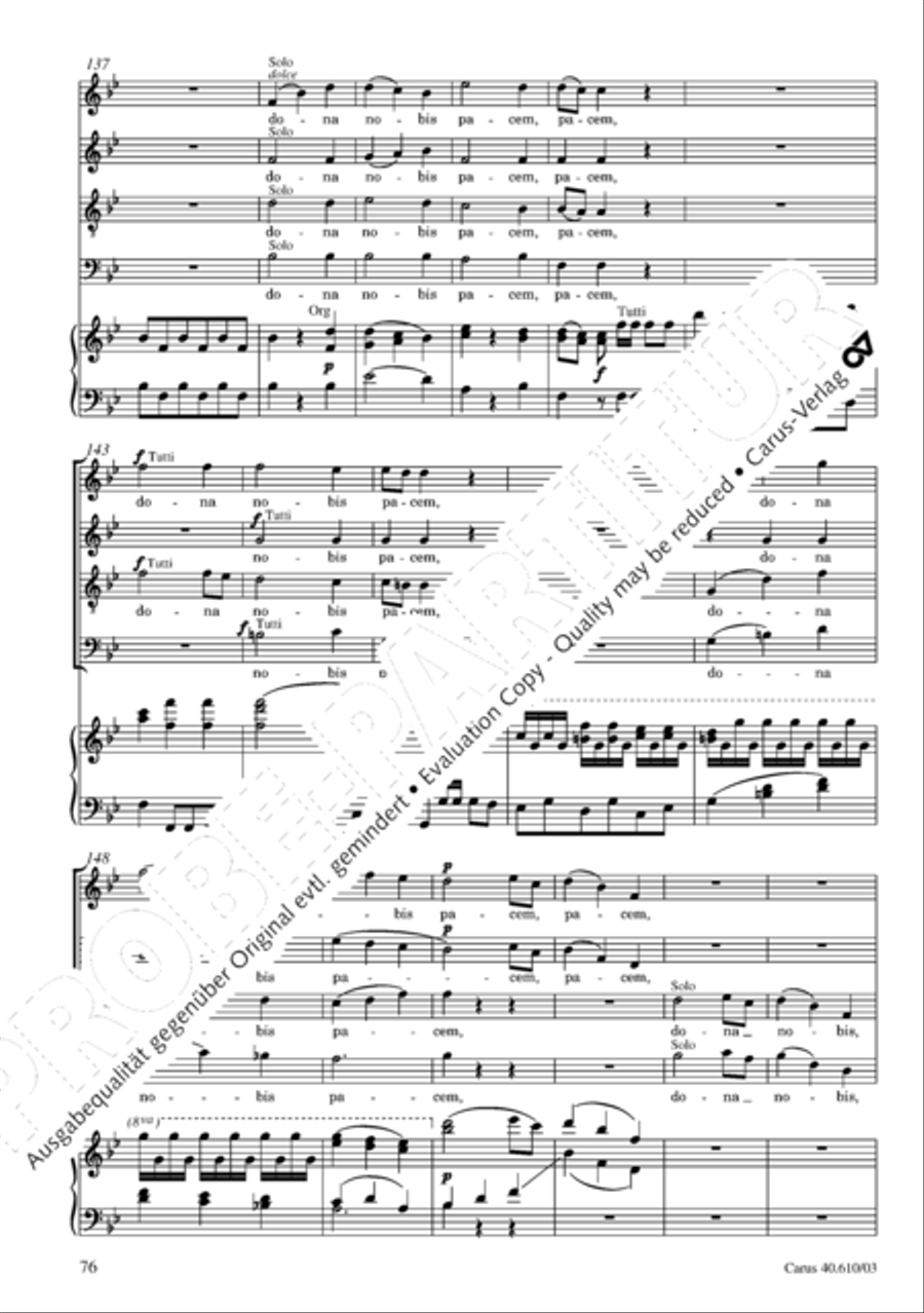 Theresienmesse in B 4-Part scores gallery preview page 77