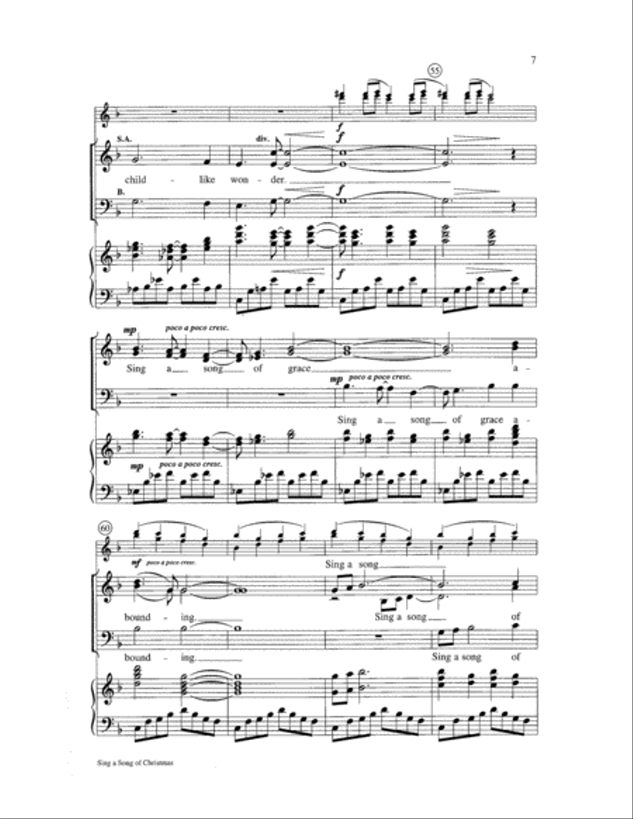 Sing a Song of Christmas 3-Part scores gallery preview page 7