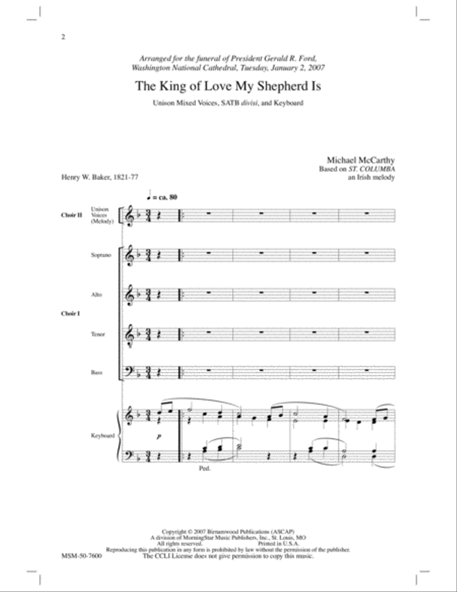 The King of Love My Shepherd Is Divisi scores gallery preview page 2
