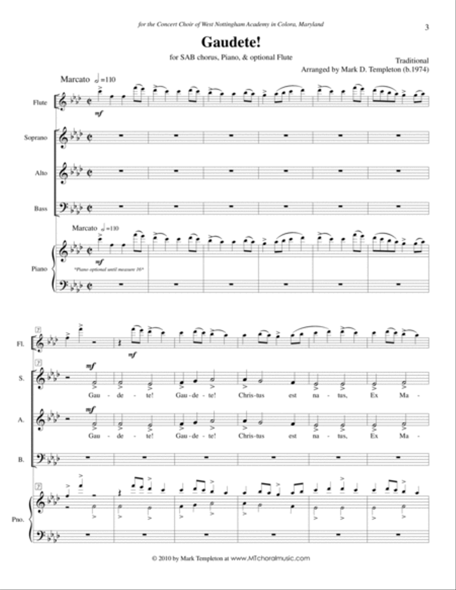 Gaudete! 4-Part scores gallery preview page 3