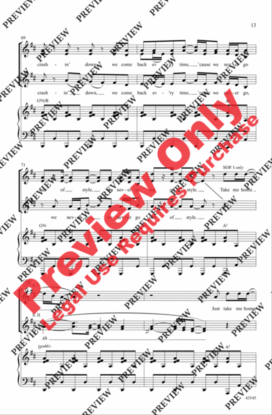 Style Women's Choir scores gallery preview page 13