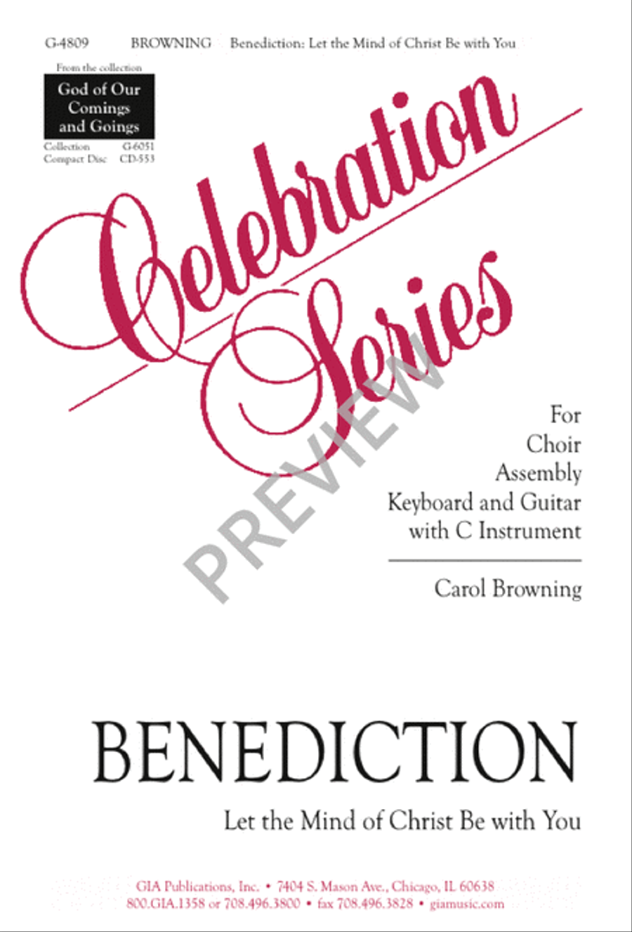 Benediction Benediction 4-Part scores gallery preview page 1