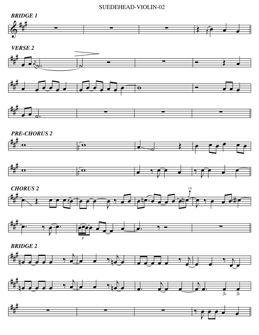 Suedehead Violin Solo scores gallery preview page 2