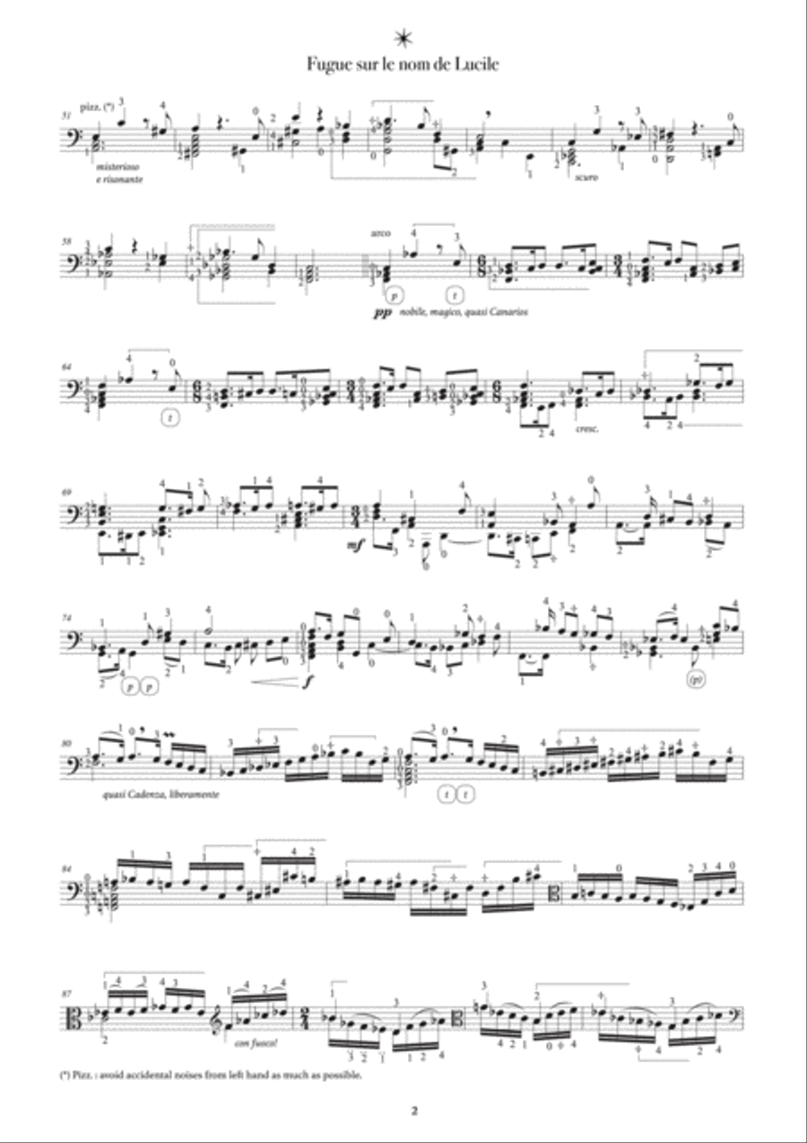 Fugue sur le nom de Lucile Viola scores gallery preview page 5