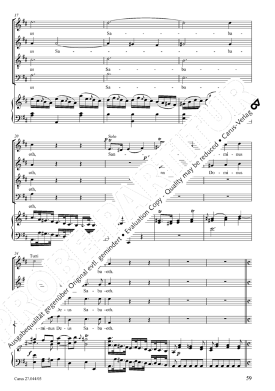 Messa per il Santissimo Natale 4-Part scores gallery preview page 60