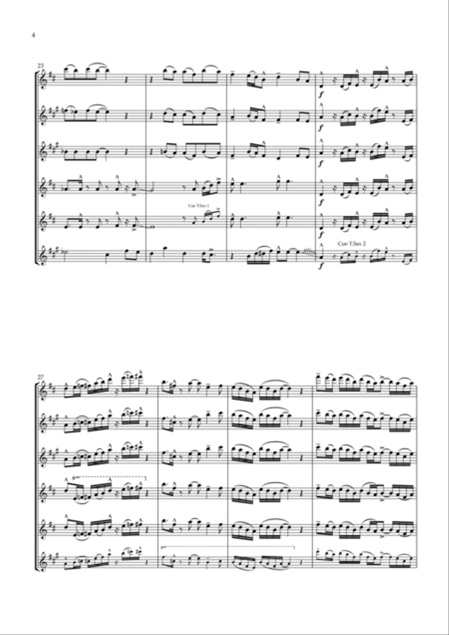 Sir Duke Woodwind Ensemble scores gallery preview page 4