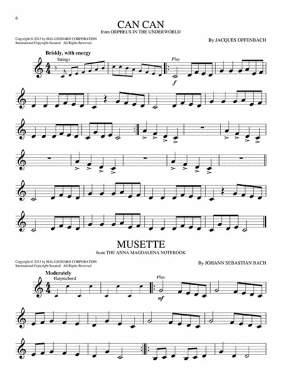 Classical Themes - 10 Favorite Melodies Horn scores gallery preview page 3
